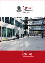 Couverture rapport annuel 2008-2009